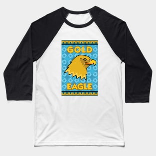 Glorious Gold Eagle Crest Baseball T-Shirt